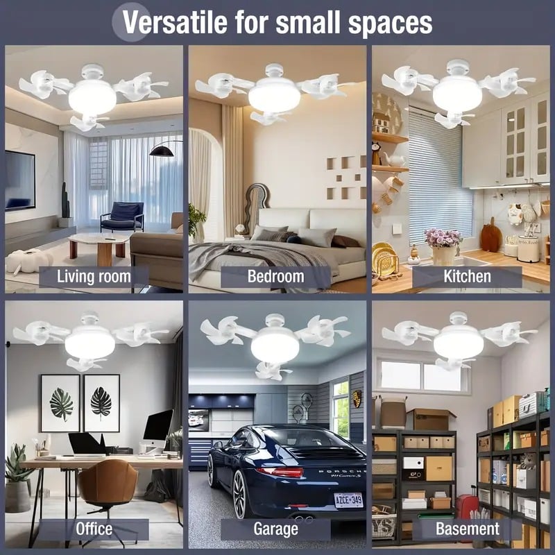 🎖️10K+ SOLD LAST WEEK! - 🏆🚁 2026 New Plug-In Smart Ceiling Fan Light
