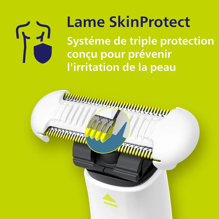 Philips OneBlade Intimate, Intimate Shave, Trim and Shave with Extra Skin Protection, Close and Comfortable Shave - Not Completely Naked, Model QP1924/30