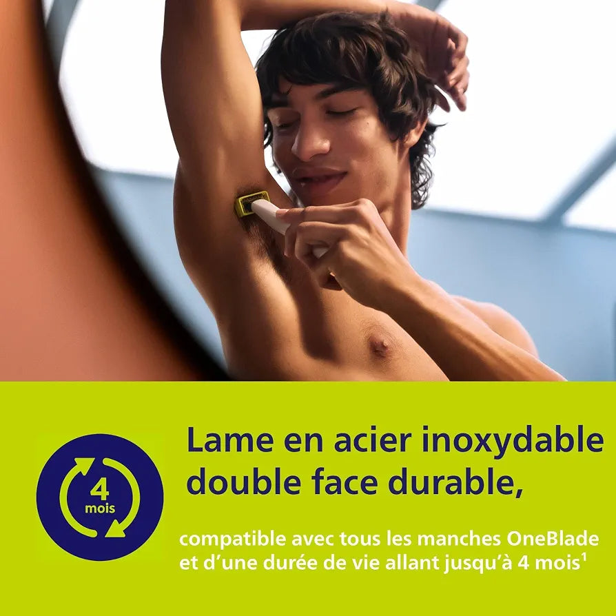 Philips OneBlade Intimate, Intimate Shave, Trim and Shave with Extra Skin Protection, Close and Comfortable Shave - Not Completely Naked, Model QP1924/30