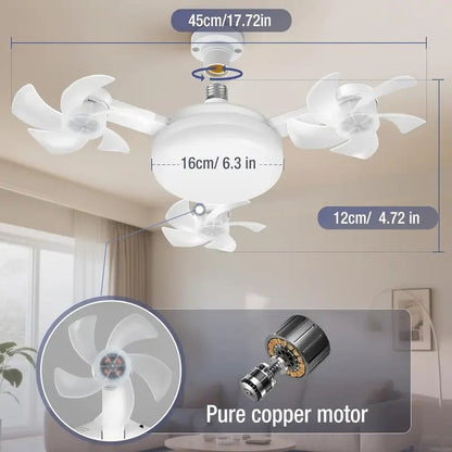 🎖️10K+ SOLD LAST WEEK! - 🏆🚁 2026 New Plug-In Smart Ceiling Fan Light