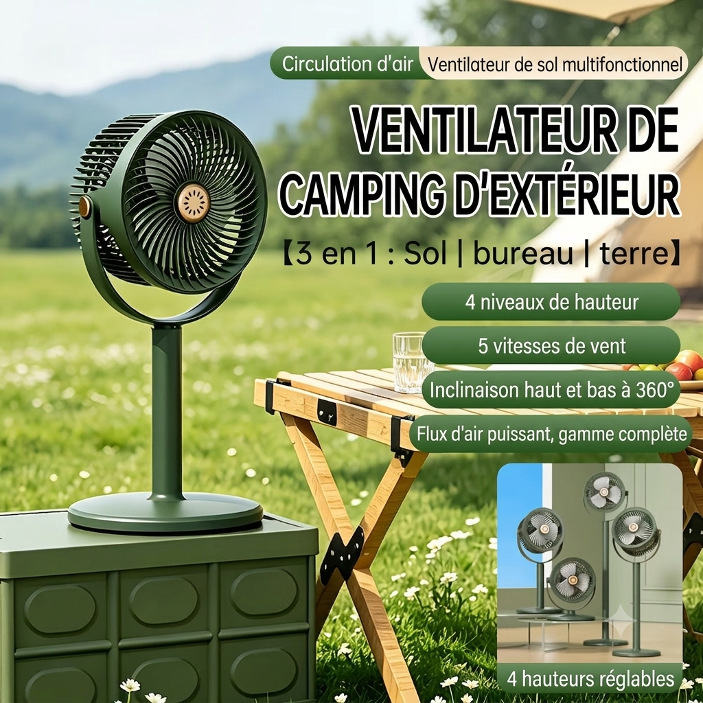 Ventilateur Turbo Portable ❄️