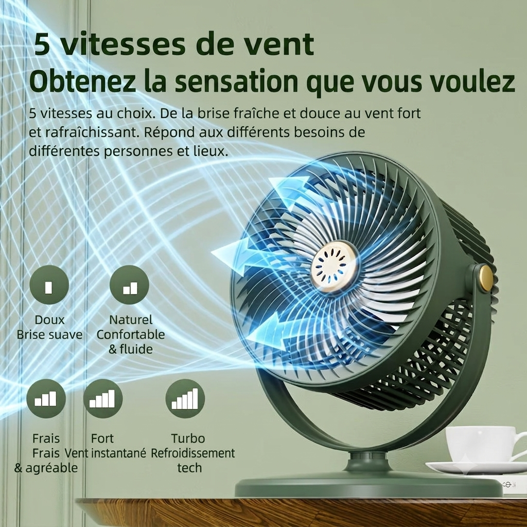 Ventilateur Turbo Portable ❄️