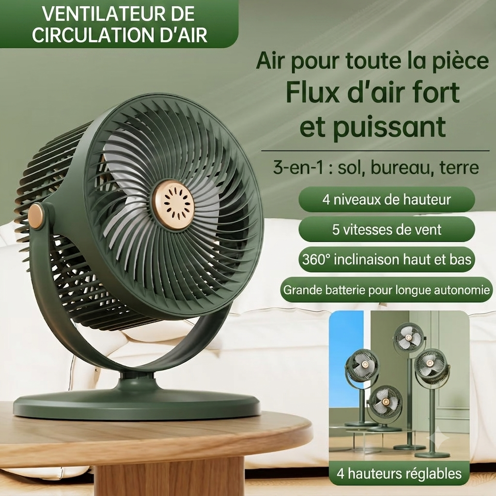 Ventilateur Turbo Portable ❄️