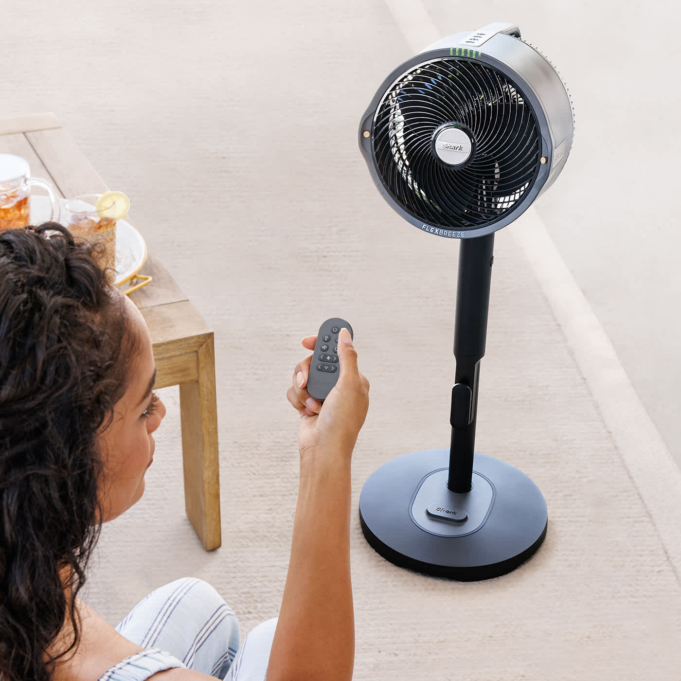 Shark FlexBreeze ProMist Portable Misting Fan Indoor Outdoor Black