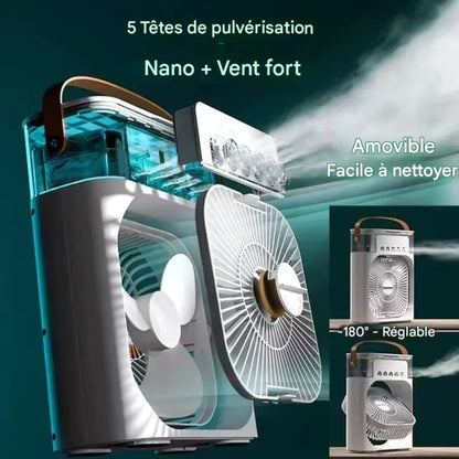 Ventilateur 3-en-1 | Rafraîchit, humidifie et parfume l’air